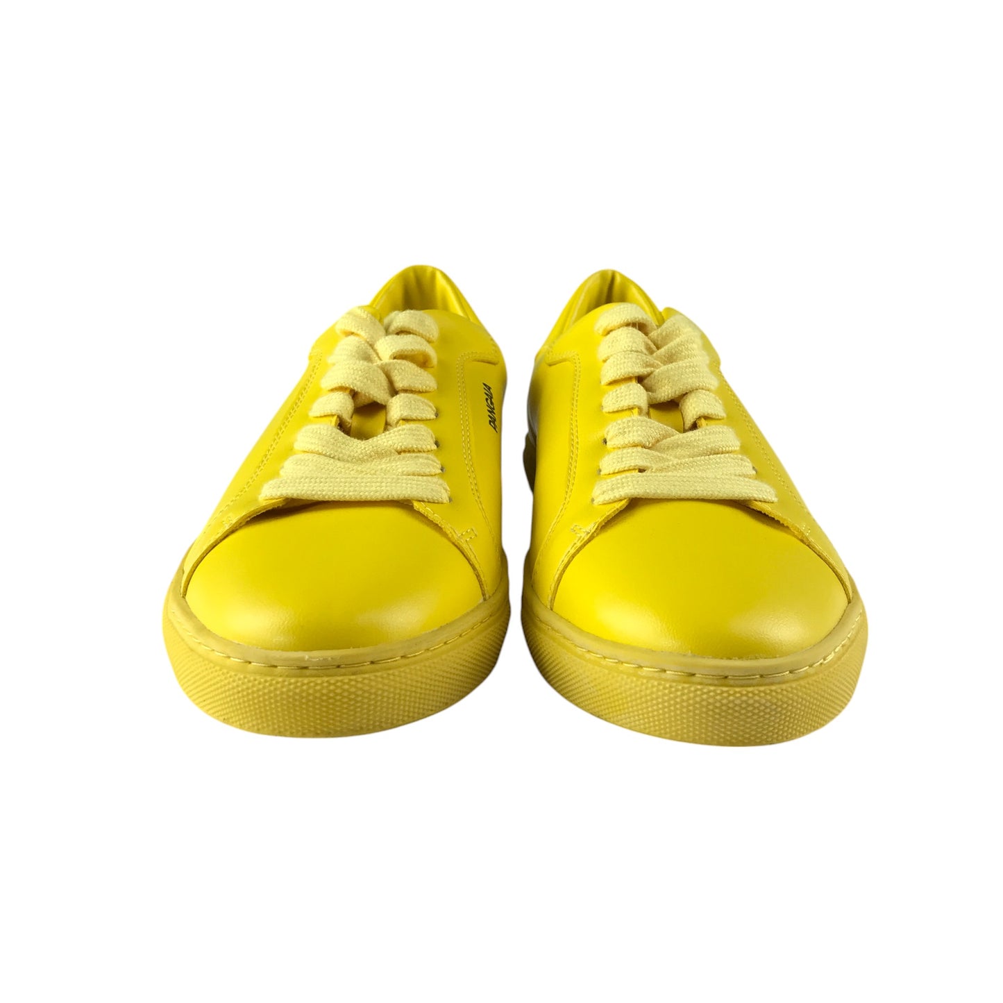 Pangaia trainers shoe size UK 5 yellow grape leather vegan
