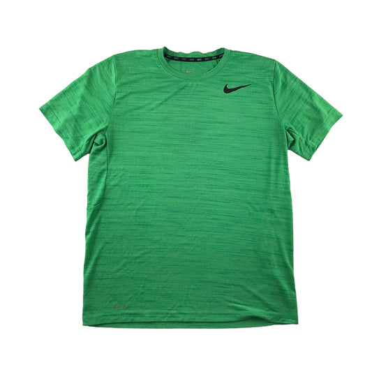 Nike sport top men size L green Dri-Fit short sleeve