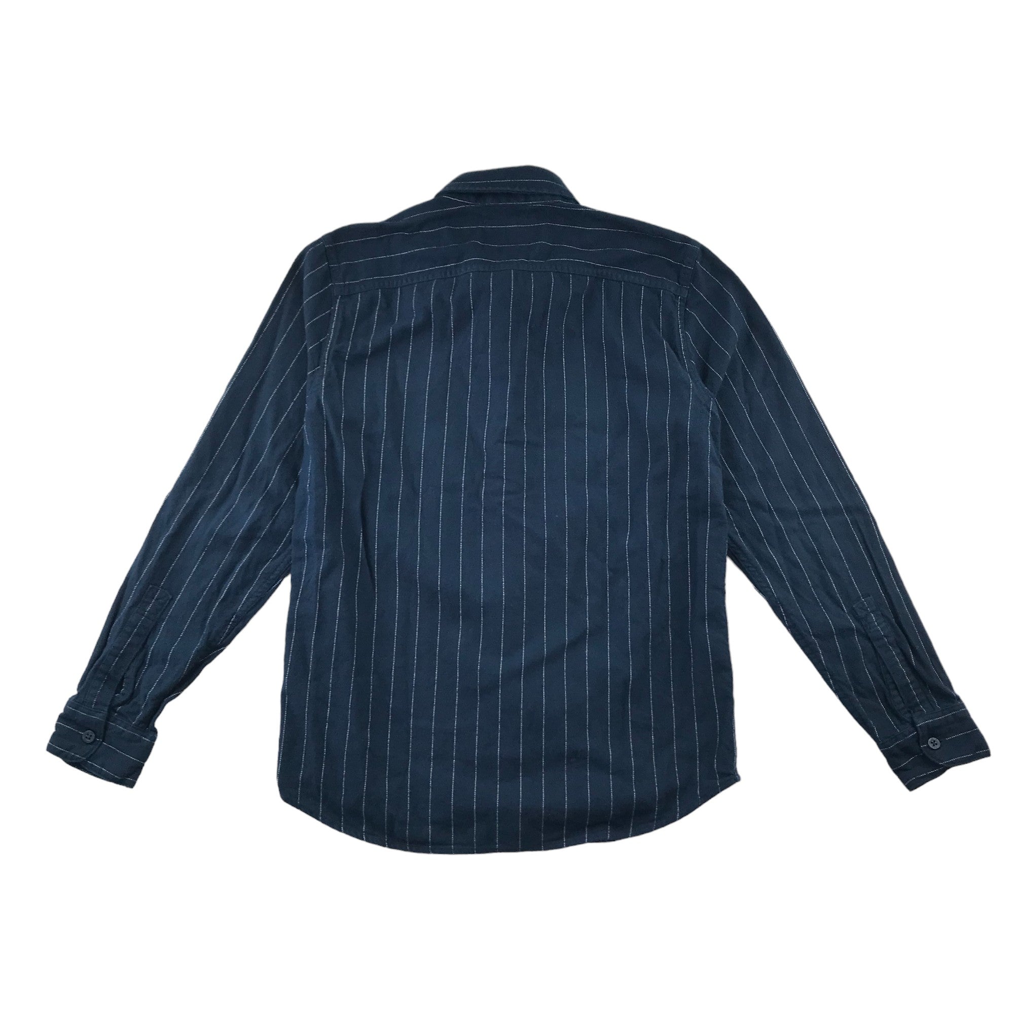 Hollister shirt men size S dark charcoal stripy long sleeve button up ApparelXchange CIC