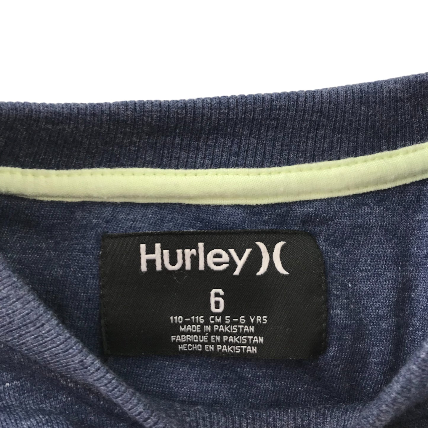 Hurley Sweater and joggers set 5-6 years navy blue print logo