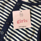 Tu Navy and White Stripy Cotton Dress Age 5-6
