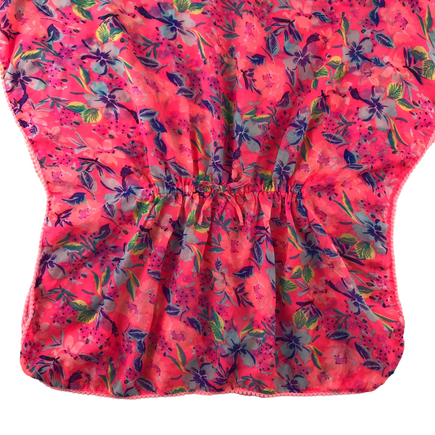 Primark kaftan 9-10 years pink floral summery blouse