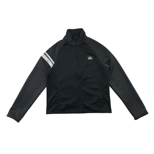 Lonsdale sweater 9-10 years black and grey panelled