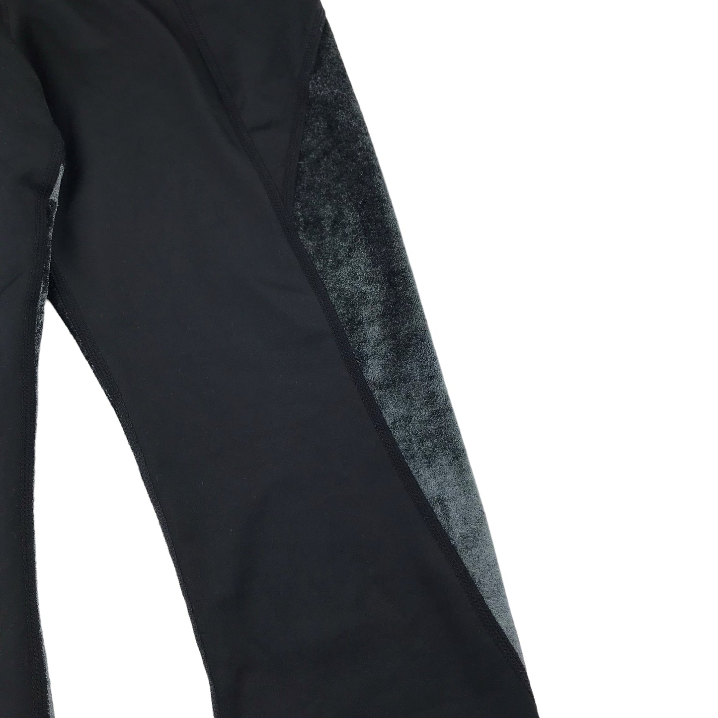 Nike Air sport leggings women size S black and grey velvet mix