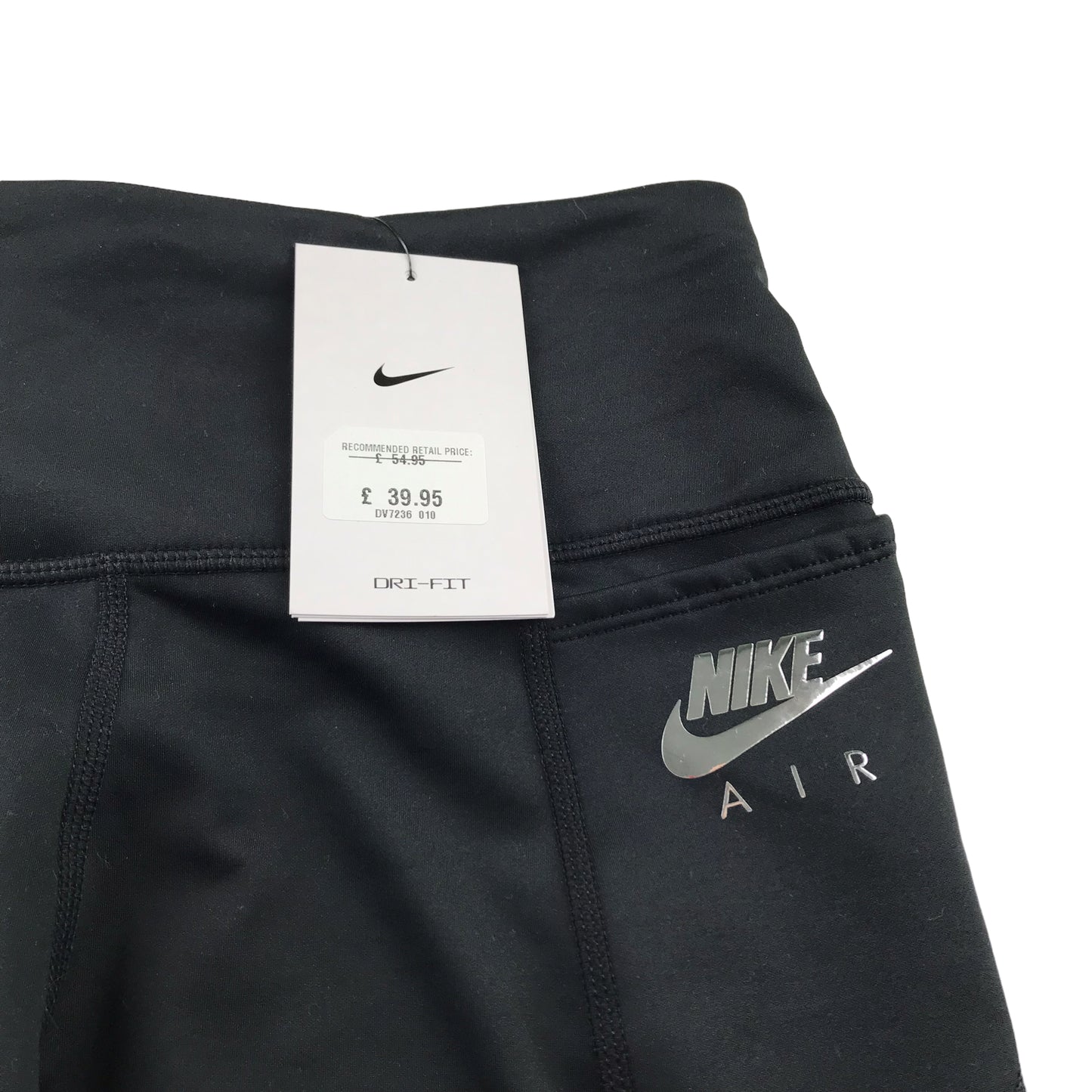 Nike Air sport leggings women size S black and grey velvet mix