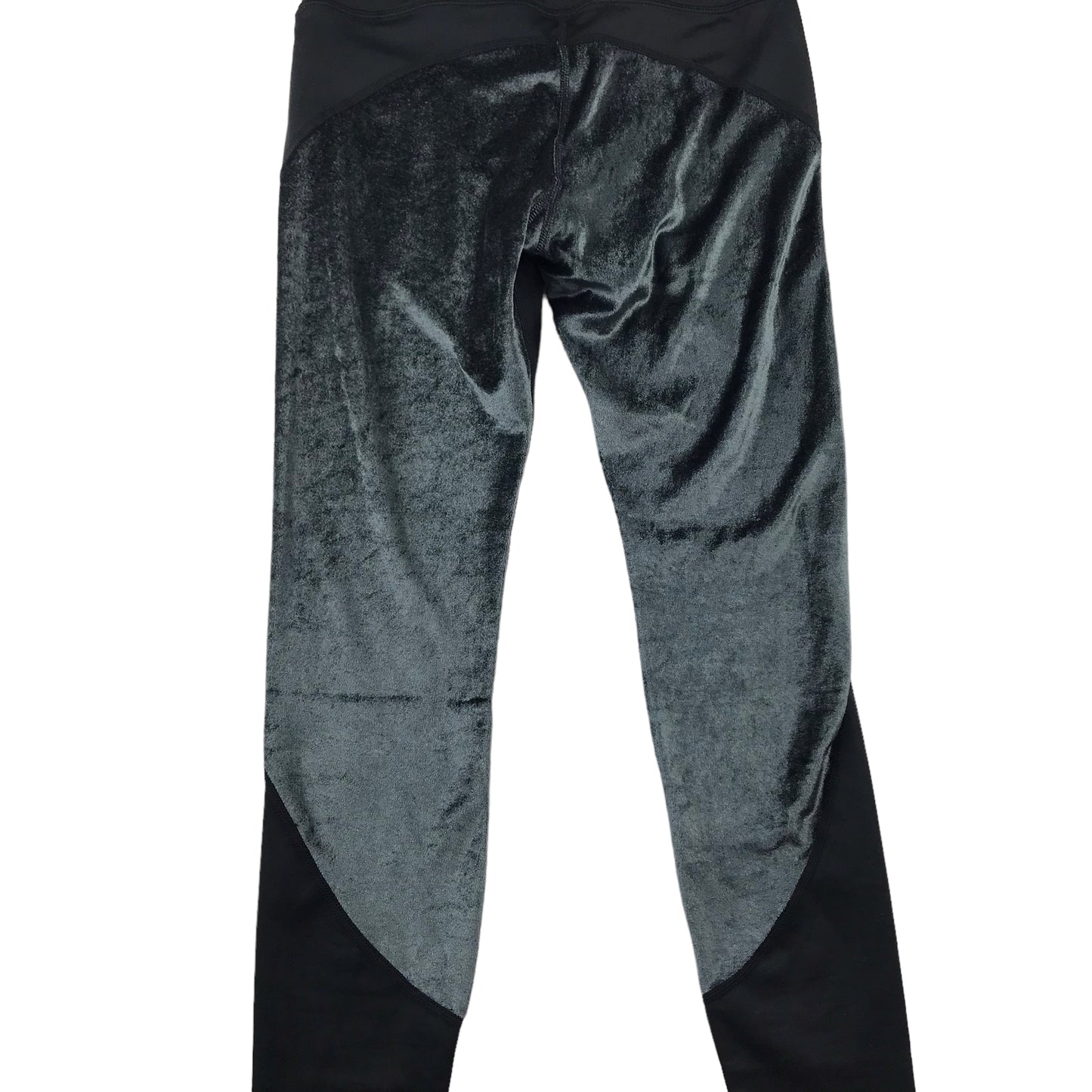 Nike Air sport leggings women size S black and grey velvet mix