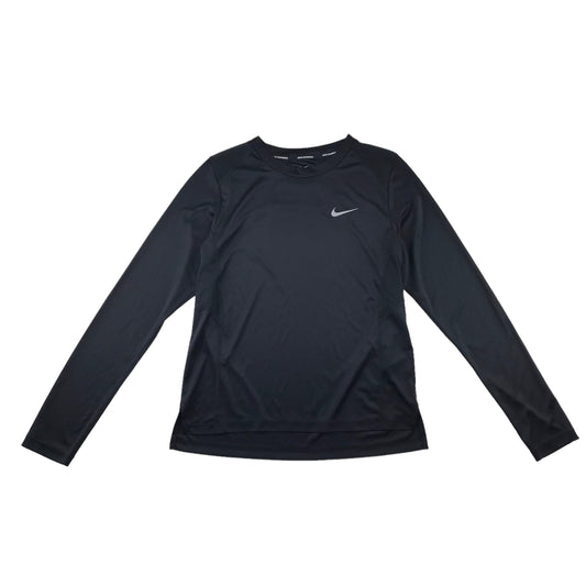 Nike sport top adult size S black long sleeve running t-shirt