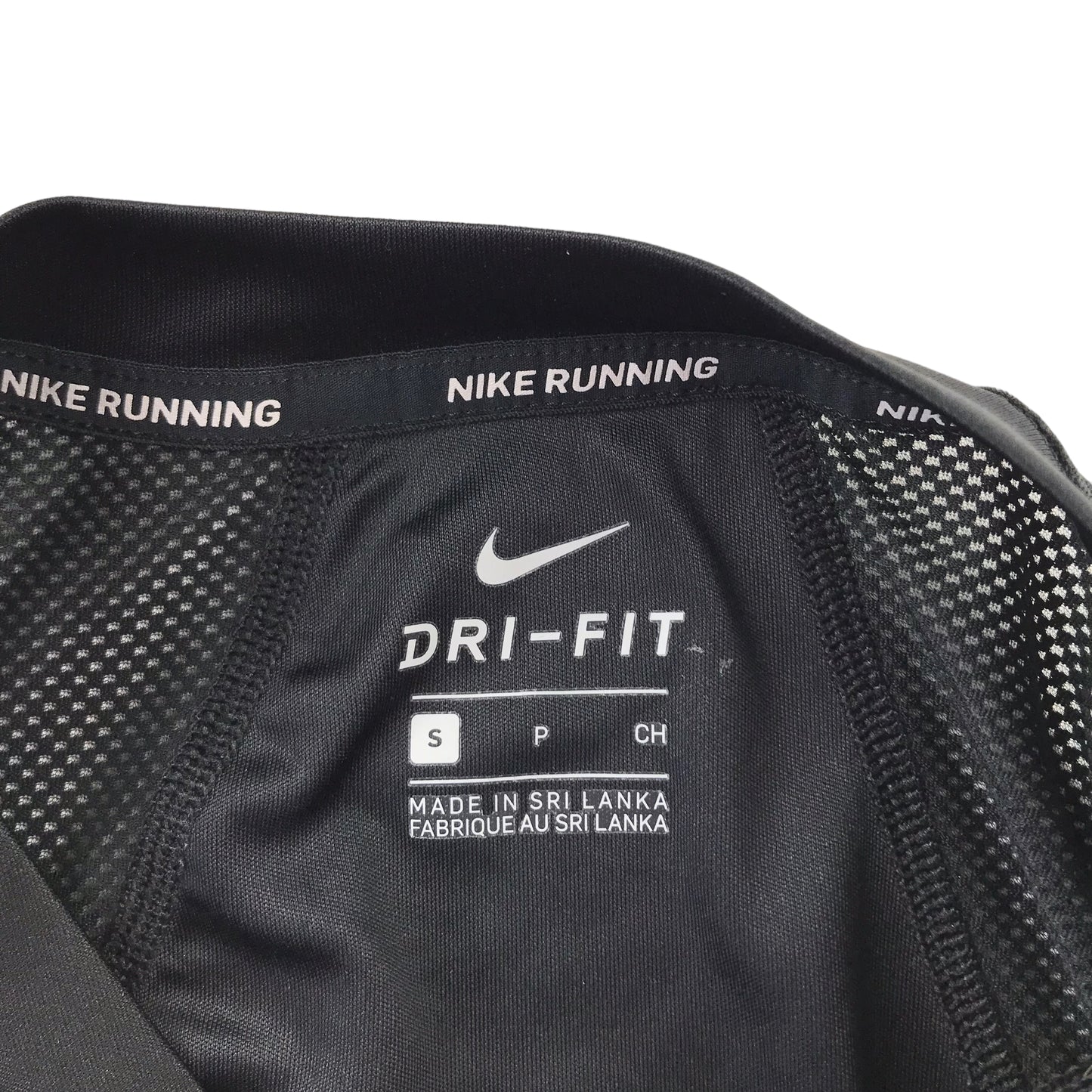 Nike sport top adult size S black long sleeve running t-shirt