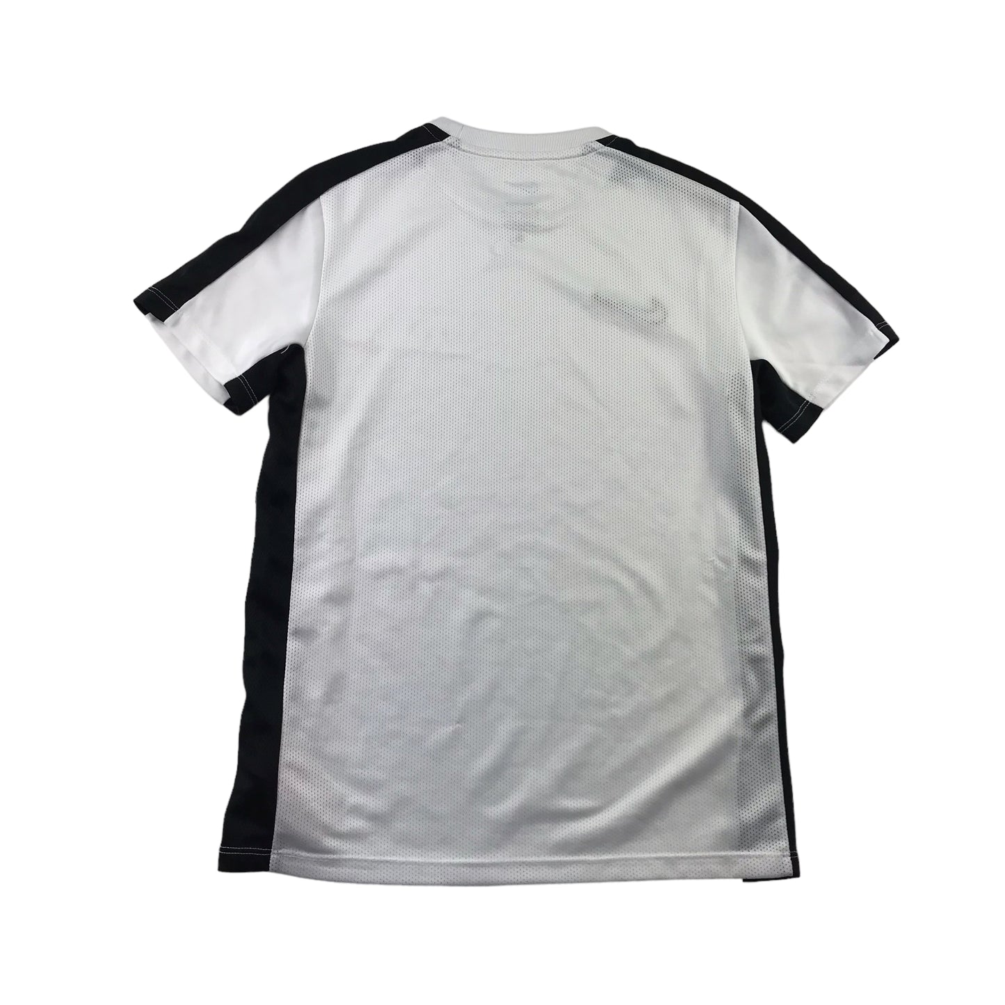 Nike sport top 9-11 years white and black panelled short sleeve sporty t-shirt