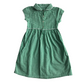 School Summer Gingham Dress with Buttons