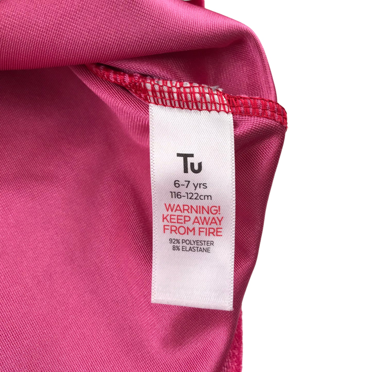 Tu blouse 6-7 years bright pink velvet long sleeve with frill details