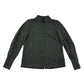 H&M blouse womens size UK 8 dark khaki polka dot pattern long sleeve button up