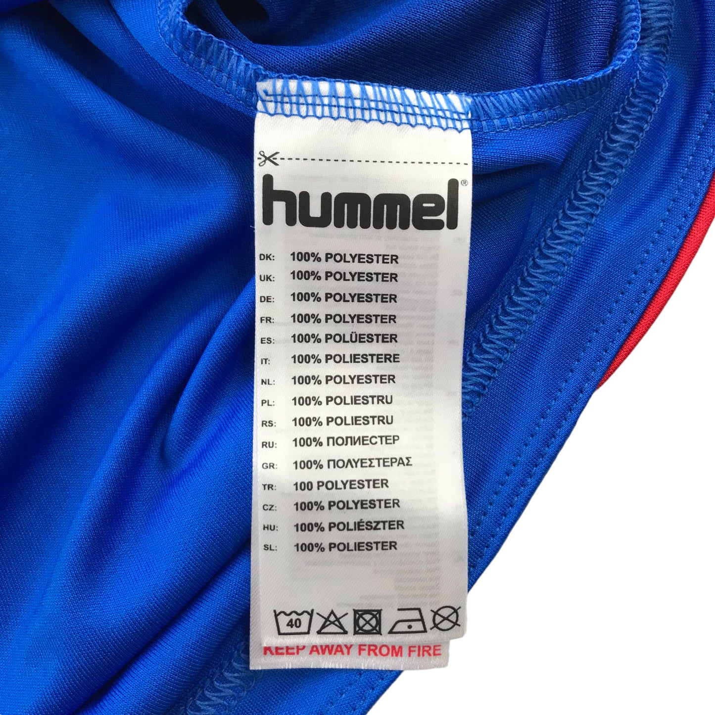 Hummel Rangers 18-19 home kit strip Age 14 Royal Blue Official Team Sports Apparel