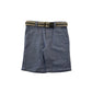 Primark Shorts Age 5 Blue Chino Style with Belt Cotton