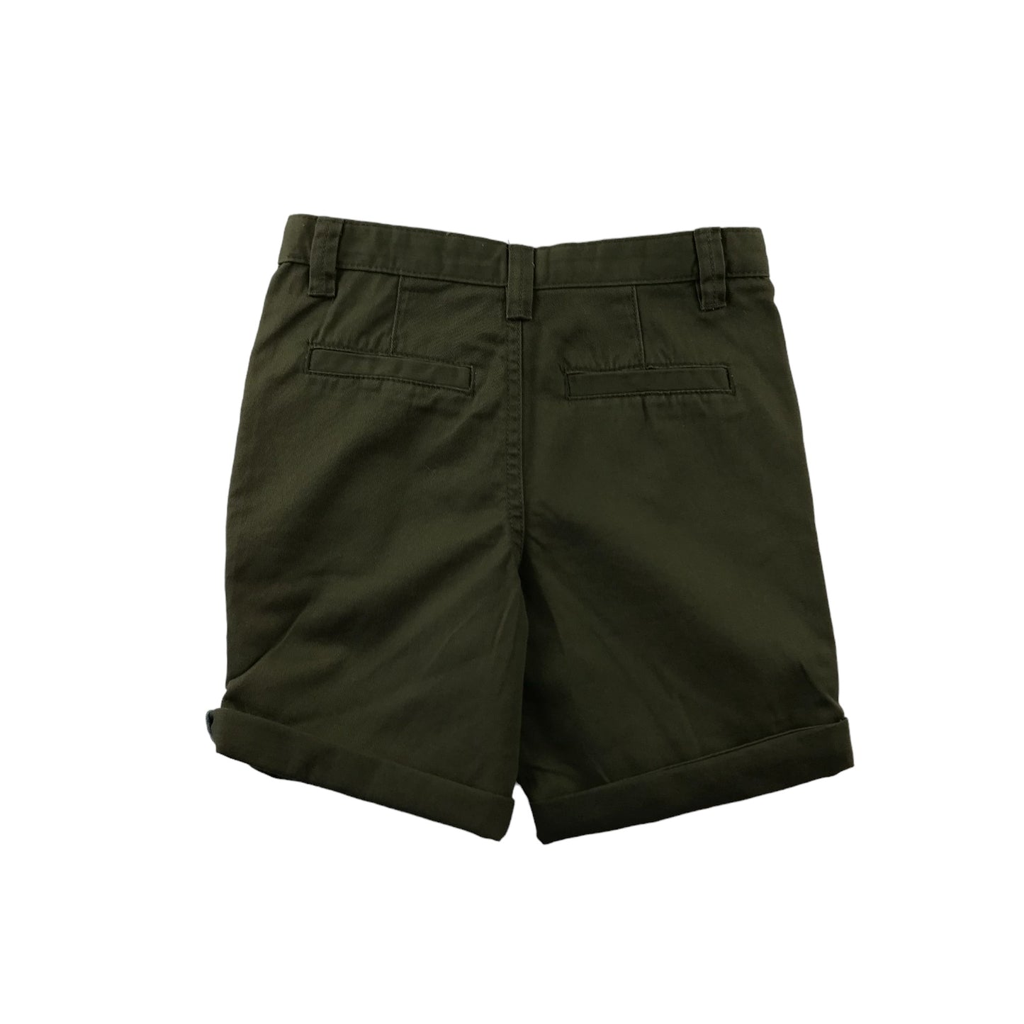 Primark Shorts Age 7 Khaki Green Chino Style Cotton