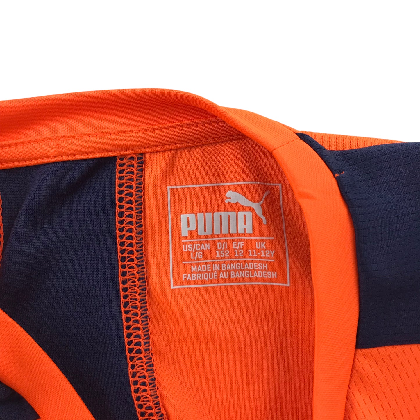 Puma sport top 11-12 years bright orange short sleeve sporty t-shirt