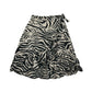 Next Skirt Age 9 Black and Cream Zebra Stripes Pattern Midi Style