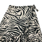 Next Skirt Age 9 Black and Cream Zebra Stripes Pattern Midi Style