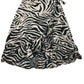 Next Skirt Age 9 Black and Cream Zebra Stripes Pattern Midi Style