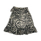 Next Skirt Age 9 Black and Cream Zebra Stripes Pattern Midi Style