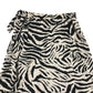 Next Skirt Age 9 Black and Cream Zebra Stripes Pattern Midi Style