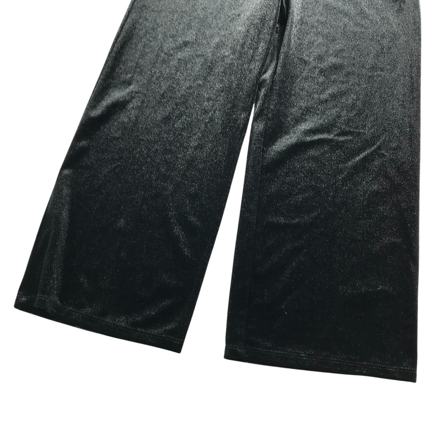 Nutmeg top and bottoms Set 11-12 Years Black Sparky velour top and wide leg trousers