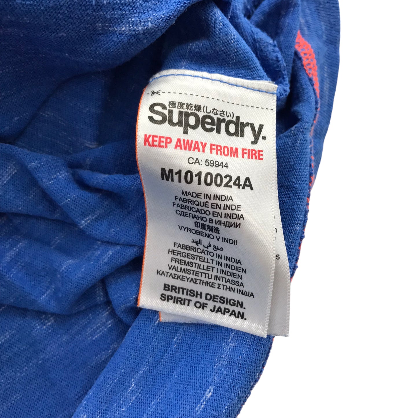 Superdry t-shirt adult size XS blue short sleeve