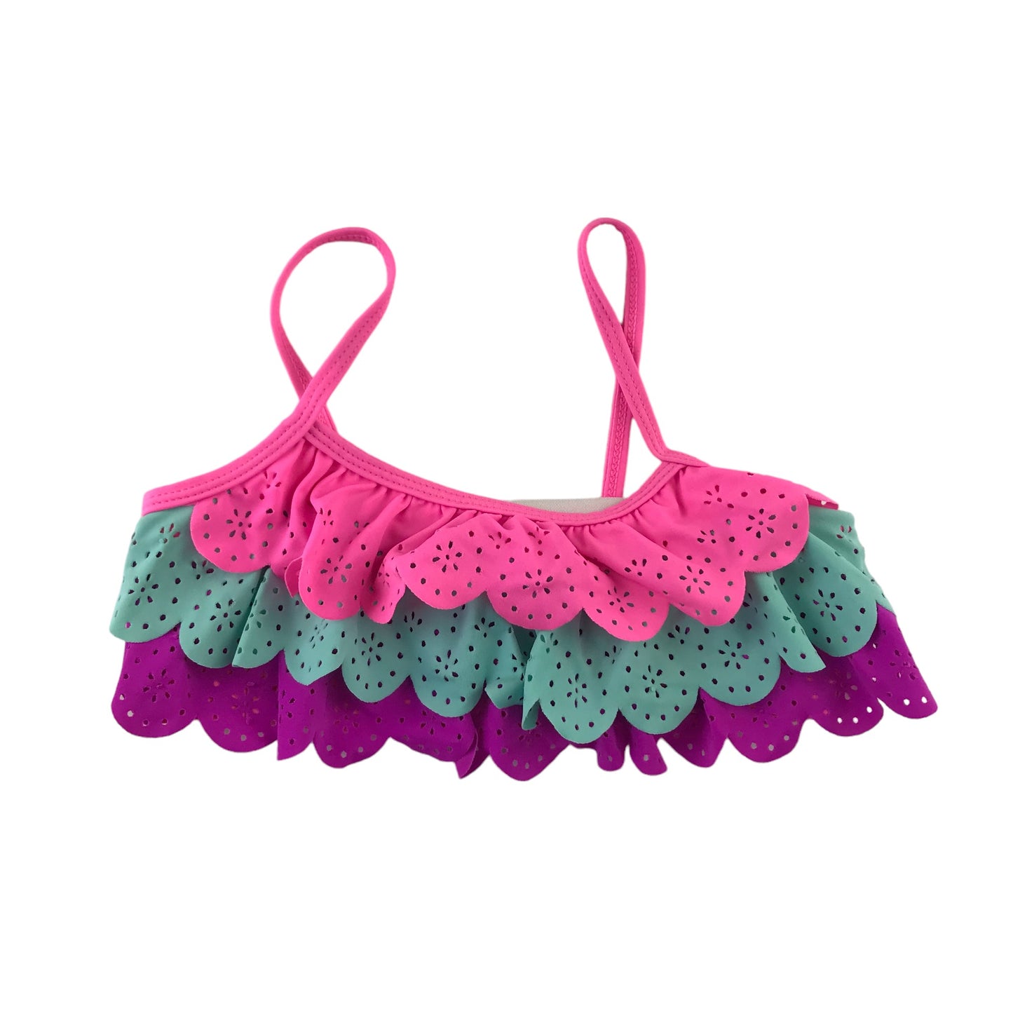 Primark Swimsuit 6-7 years pink and purple frilled bikini set