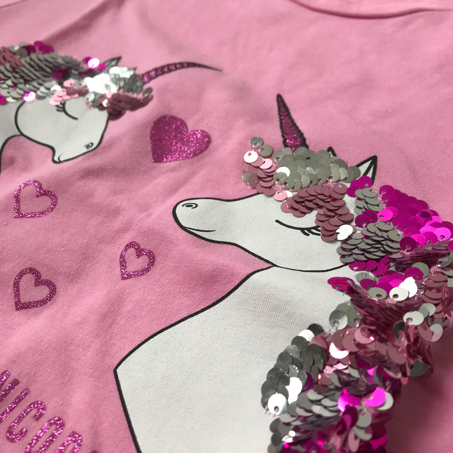 T-shirt - Pink Unicorn - Age 9