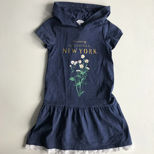 Dress - Navy Hoodie - Age 7