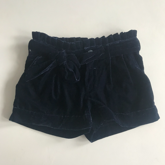 Shorts - Navy Blue Velvet - Age 5