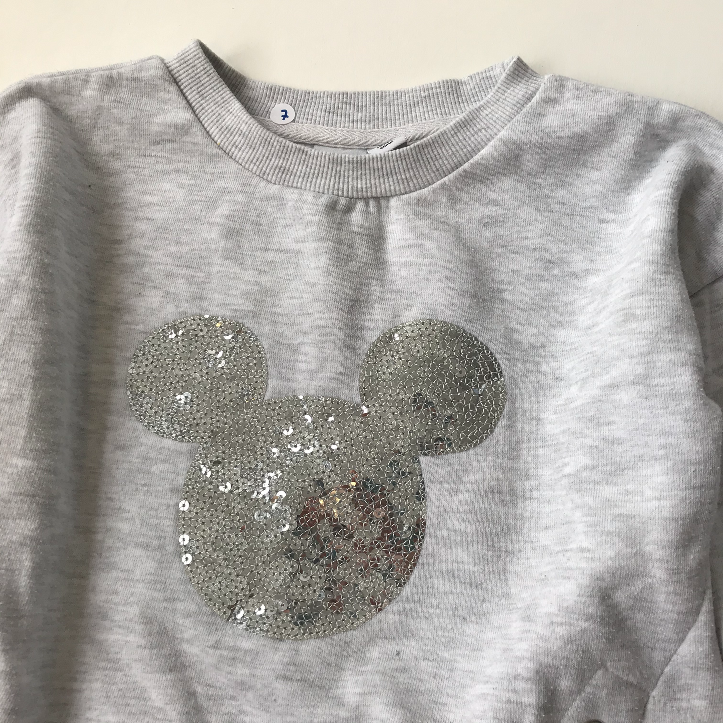 Sweatshirt - Sparkly Mickey Mouse - Age 7