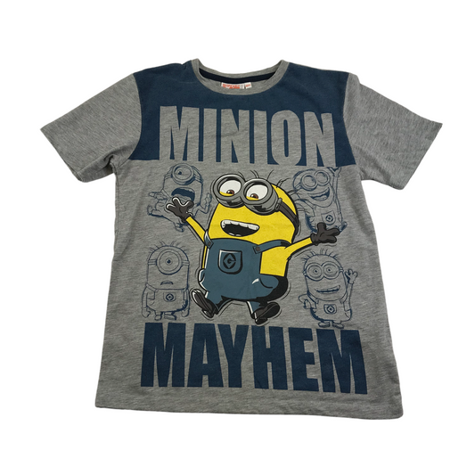 Despicable Me Grey Minion T-shirt Age 10