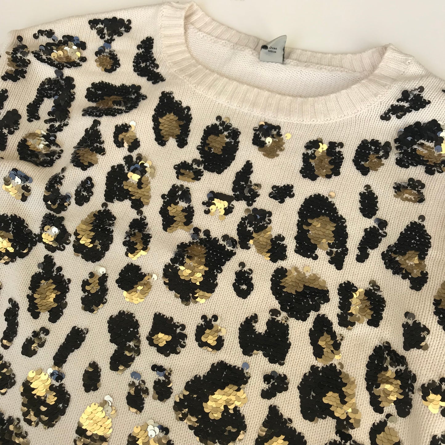 Tu Sequin Leopard Jumper Age 10