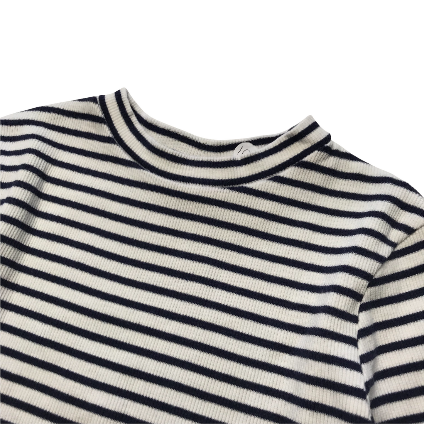 Matalan Navy White Stripes T-shirt Age 10