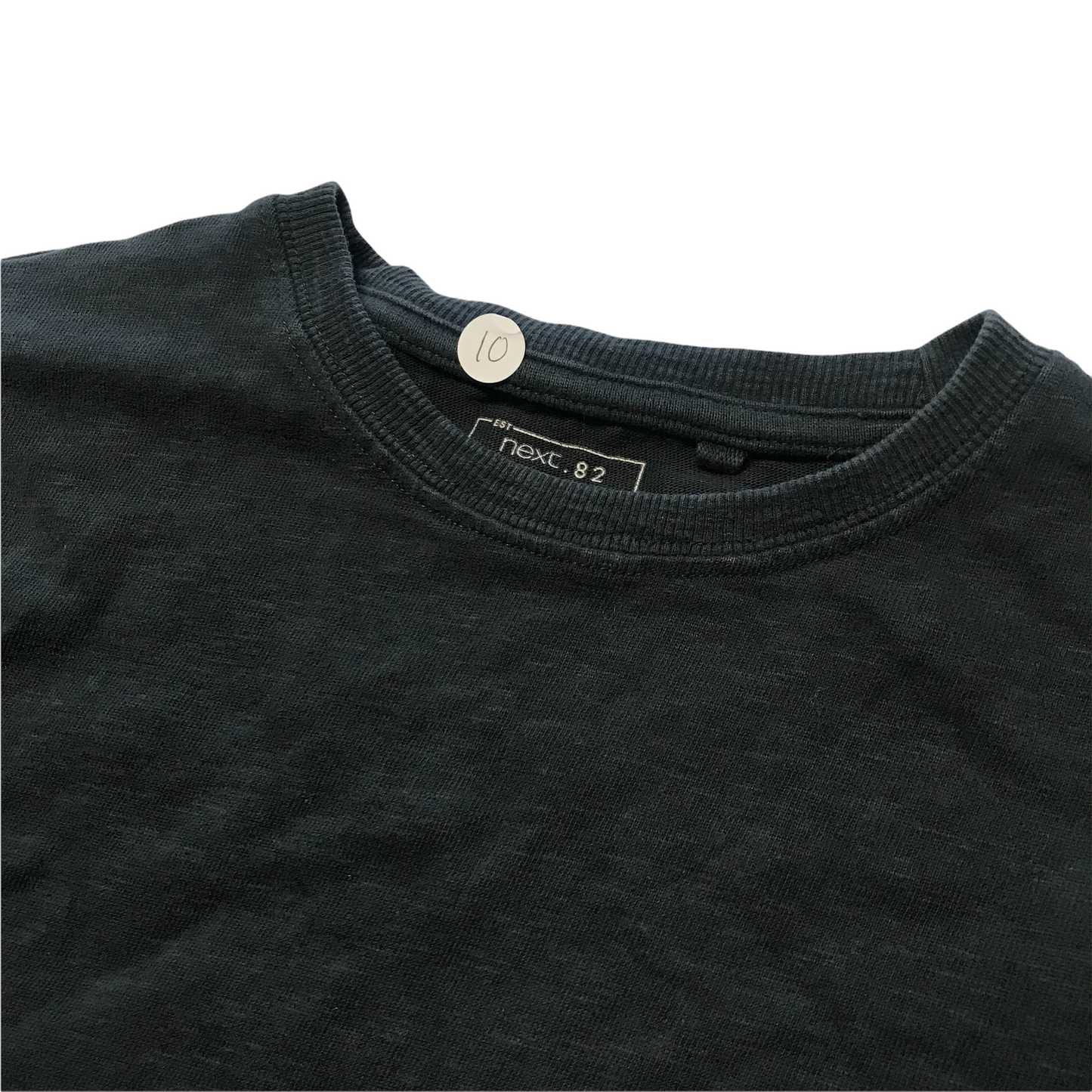 Next Dark Grey Plain Long Sleeve T-shirt Age 10