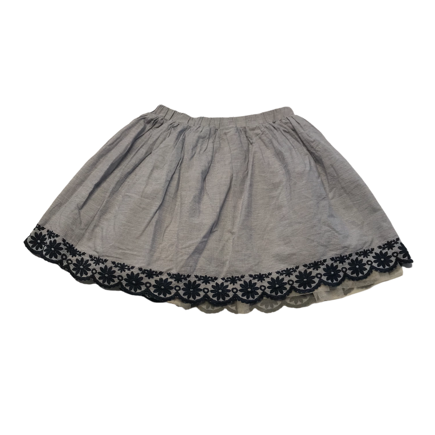 George Blue Floral Hem Skirt Age 10