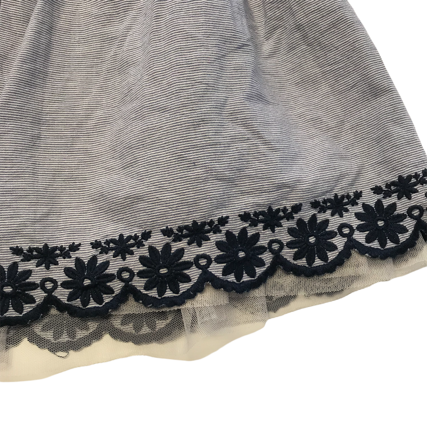 George Blue Floral Hem Skirt Age 10