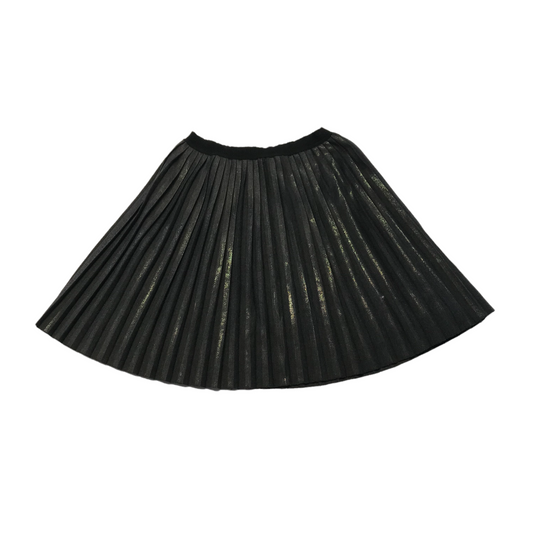 Zara Dark Grey Pleated Skirt with Metallic Shine Age 10