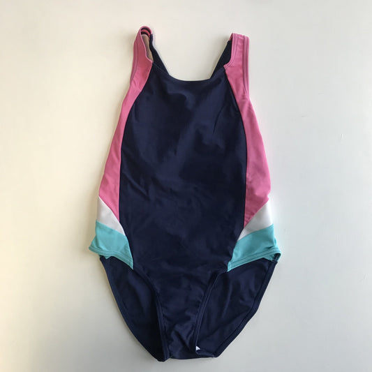 Swimsuit - Navy & Pink - Age 10