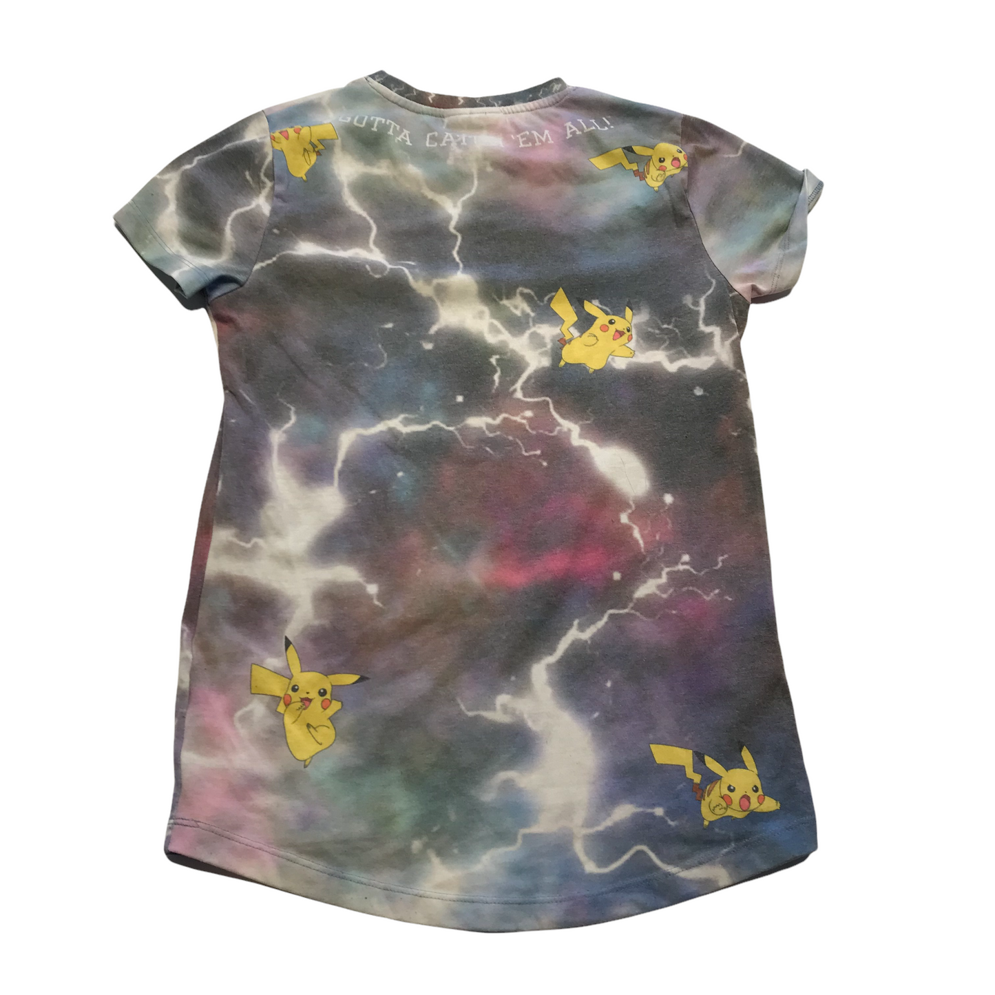 Pokemon Grey Pikachu Lighting T-shirt Age 10