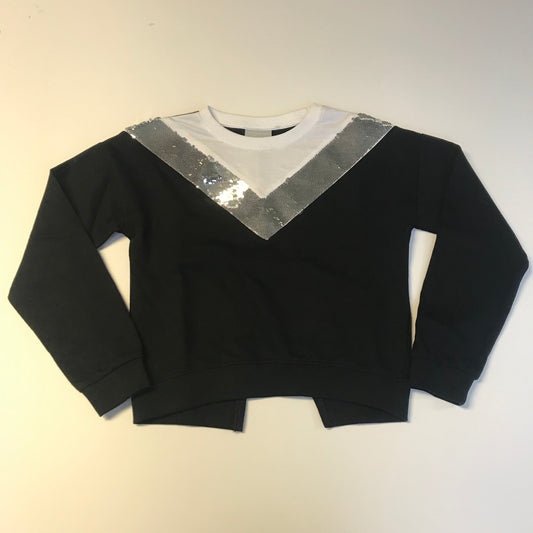 Matalan Asymmetric Monochrome Sweatshirt Age 10