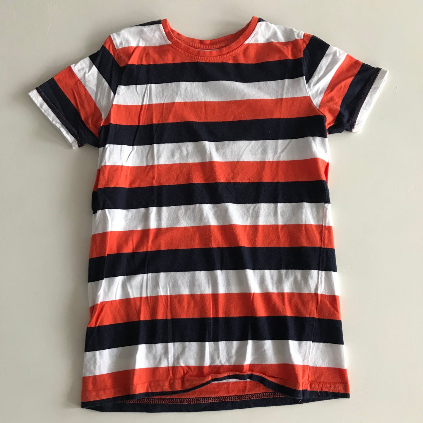 Orange Stripy T-shirt Age 10