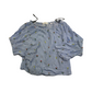 H&M Blue and White Stripy Floral Blouse Top Age 10