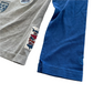 Fatface Grey and Blue Patch Print T-Shirt Age 10