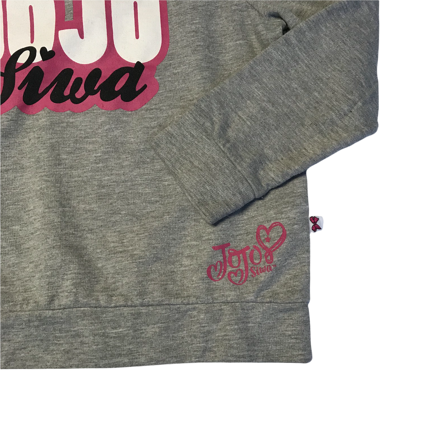 Jojo Siwa Grey Open Shoulder Sweatshirt Age 10