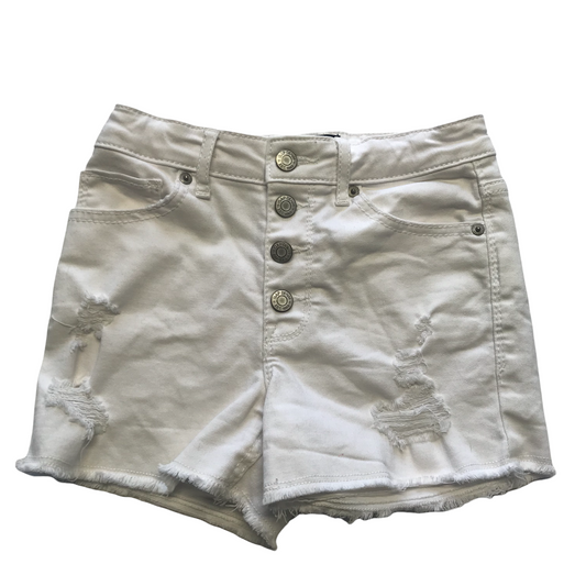 Gap White High Waist Denim Shorts Age 10