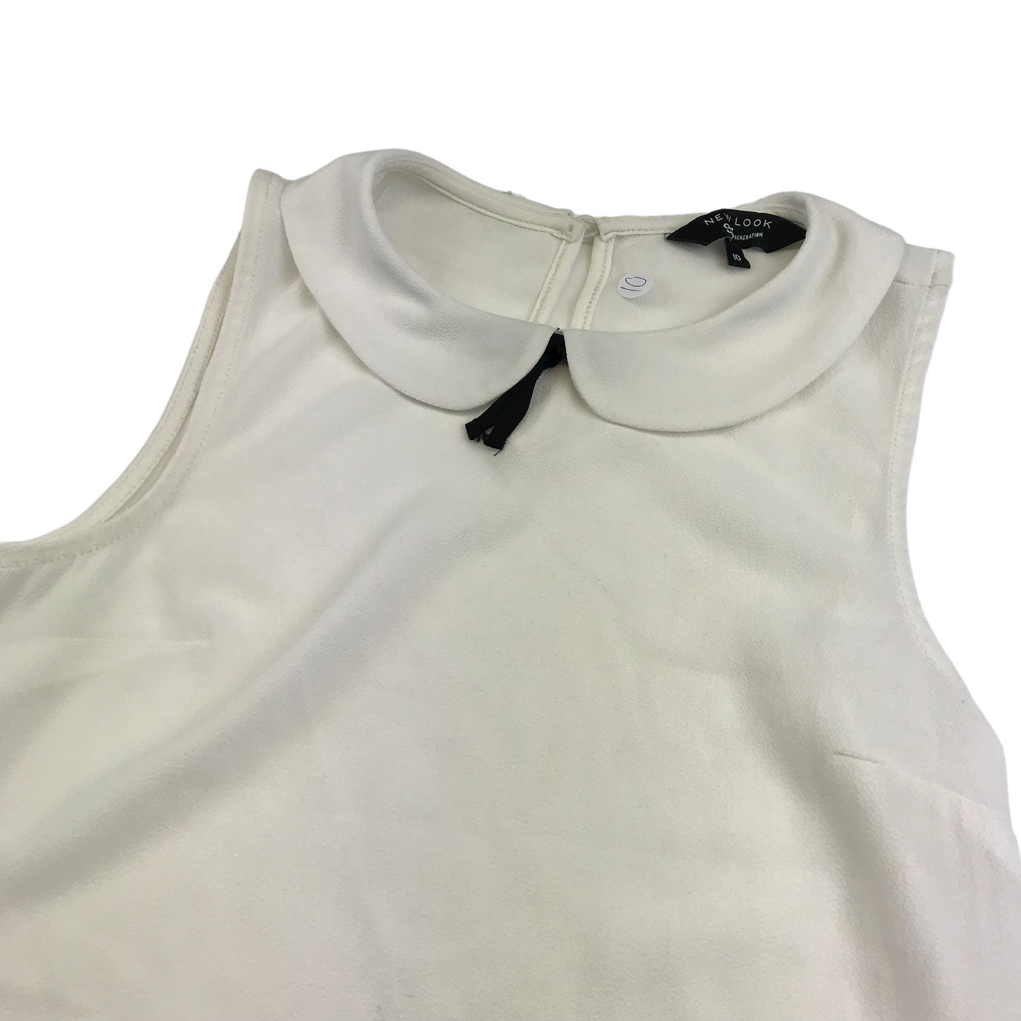 New Look White Crop Top Women' Size 10