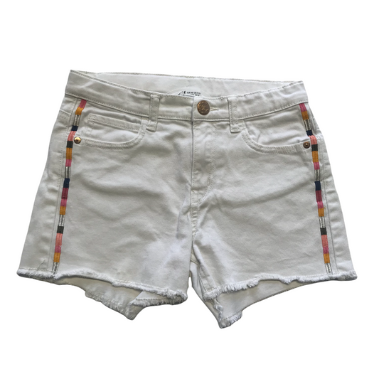 H&M White Embroidery Shorts Age 10