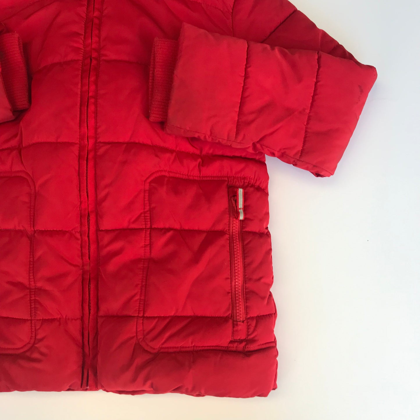 John Lewis Red Puffer Jacket Age 10